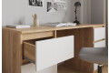 Фото 5 - Стол письменный Moreli Т228 158x60 см с ящиками, дуб сонома / белый