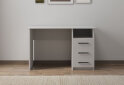 Зображення 4 - Стіл письмовий Kredens furniture СК-3 115x55 см з шухлядами аляска біла