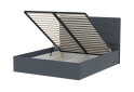 Фото 5 - Кровать-подиум МироМарк Bristol / Бристоль подъёмная с каркасом 160x200, антрацит велюр