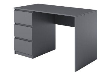 Фото Стол письменный Moreli Т224 120x60 см с ящиками слева, антрацит