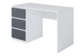 Фото 1 - Стол письменный Moreli Т224 120x60 см с ящиками слева, белый / антрацит