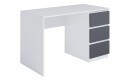 Фото 1 - Стол письменный Moreli Т224 120x60 см с ящиками справа, белый / антрацит