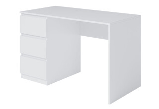 Фото Стол письменный Moreli Т224 120x60 см с ящиками слева, белый
