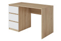 Фото 1 - Стол письменный Moreli Т224 120x60 см с ящиками слева, дуб сонома / белый