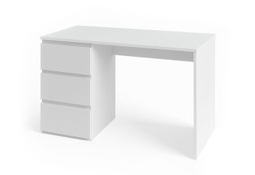 Image Стіл письмовий Moreli Т224 120x60 см з шухлядами зліва, білий