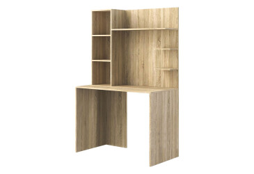 Фото Стіл комп'ютерний Київський стандарт КС-03 100x60 см з надставкою дуб сонома трюфель збірка ліва