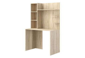 Фото Стіл комп'ютерний Київський стандарт КС-03 100x60 см з надставкою дуб сонома збірка ліва