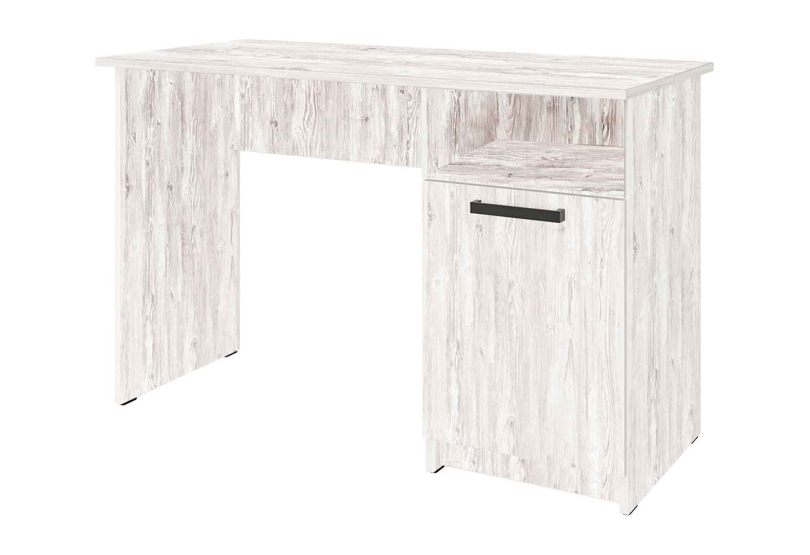 Фото 1 - Стіл письмовий Kredens furniture СК-1 115x55 см з тумбою аляска сіра