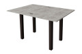 Фото 3 - Стіл обідній Неман Юк 88x58 см розкладний бетон, ніжки венге