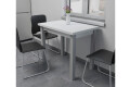 Фото 4 - Стол обеденный Неман Юк 88x58 см розкладний белый, ножки серый