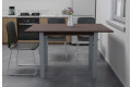 Фото 4 - Стол обеденный Неман Юк 88x58 см розкладний венге, ножки серый