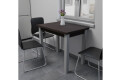 Фото 5 - Стол обеденный Неман Юк 88x58 см розкладний венге, ножки серый