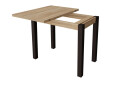 Фото 2 - Стол обеденный Неман Юк 88x58 см розкладний дуб сонома, ножки венге