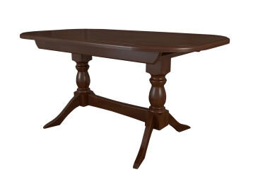 Фото Стол обеденный Арбор Древ Престиж (1 вставка) 160x90 см раскладной, темный орех