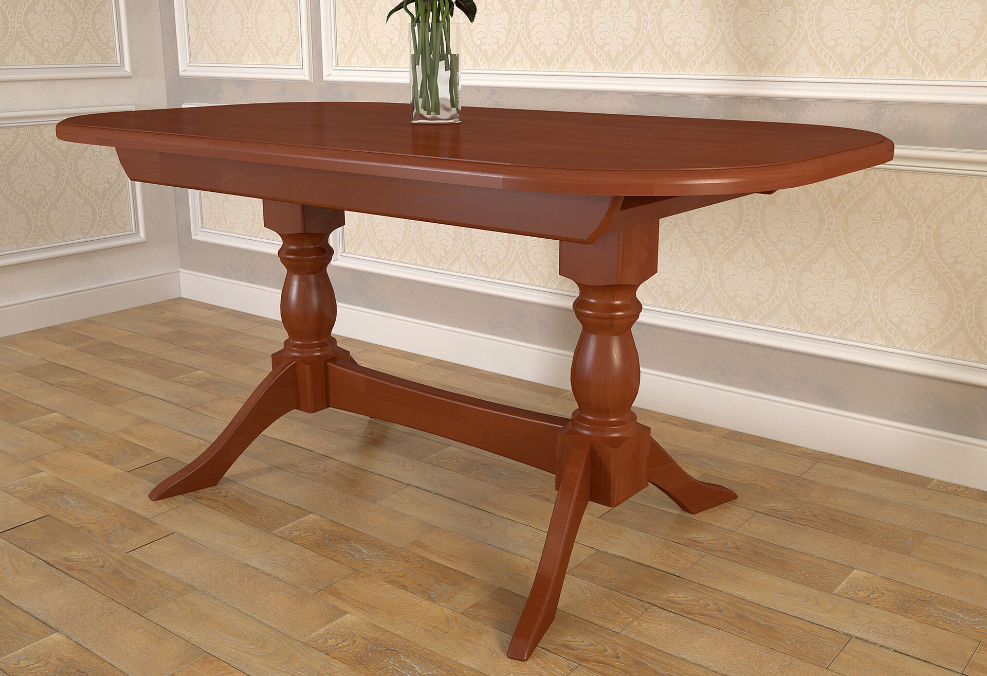 Фото 2 - Стол обеденный Арбор Древ Престиж (1 вставка) 160x90 см раскладной, яблоня локарно