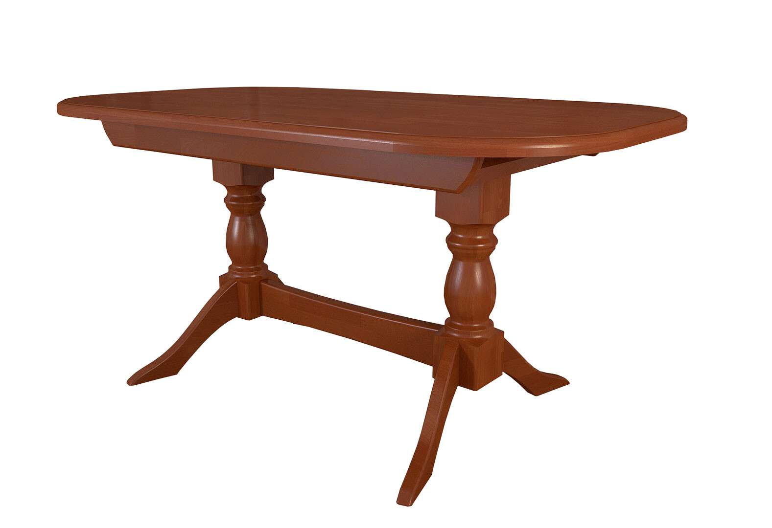 Фото 1 - Стол обеденный Арбор Древ Престиж (2 вставки) 160x90 см раскладной, яблоня локарно