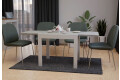 Фото 4 - Стол обеденный Неман Корс 89x69 см розкладний, бетон, ножки белые