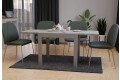 Фото 4 - Стол обеденный Неман Корс 89x69 см розкладний, бетон, ножки серые