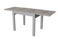 Фото 2 - Стіл обідній Неман Корс 89x69 см розкладний, бетон, ніжки сірі