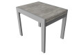 Фото 1 - Стол обеденный Неман Корс 89x69 см розкладний, бетон, ножки серые