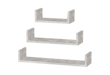 Фото Полиці Moreli GТ0037 3шт / 30 см, 45 см, 60 см, бетон