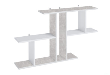 Фото Поличка Moreli Т8 105 см, бетон / білий