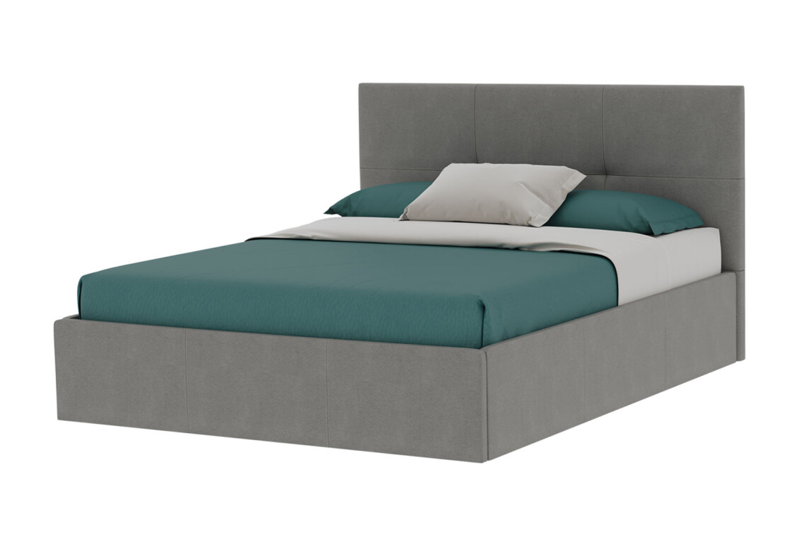 Фото Ліжко-подіум MiroMark Лілі / Lily 180x200 підйомне з каркасом, сіре