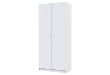 Фото Шкаф Doros Promo / Промо 2 ДСП 2-дверная с полками 90 см Белый