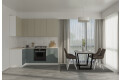 Фото 2 - Кухня VIP-master Інтерно Люкс / Interno Luxe 2.2x1.2 м, білий / беж, сірий мат