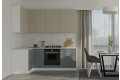 Фото 1 - Кухня VIP-master Інтерно Люкс / Interno Luxe 2.2x1.2 м, білий / беж, сірий мат