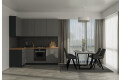 Фото 1 - Кухня VIP-master Інтерно Люкс / Interno Luxe 2.2x1.2 м, антрацит / темно-сірий мат