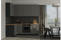 Фото 2 - Кухня VIP-master Інтерно Люкс / Interno Luxe 2.2x1.2 м, антрацит / темно-сірий мат
