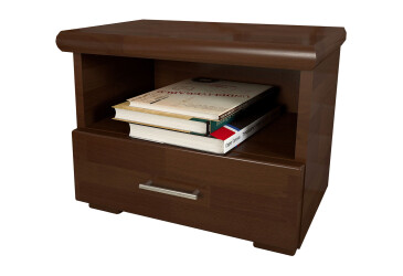 Фото Тумба приліжкова Arbor Drev Стандарт з шухлядою 50 см, темний горіх бук