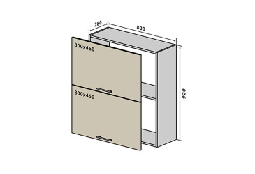 Фото В61 Окапник 80 Бета (фасад 18 мм) Вип-Мастер