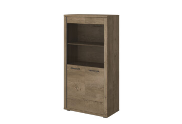 Фото Витрина 2W Дуб Бургундский