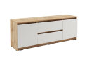Image 3 - Тумба під ТВ Kredens furniture Естетик D-0003 з 2 шухлядами та 2 дверками 140 см, дуб аппалачі / білий