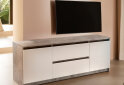 Зображення 2 - Тумба під ТВ Kredens furniture Естетик D-0003 з 2 шухлядами та 2 дверками 140 см, бетон / білий