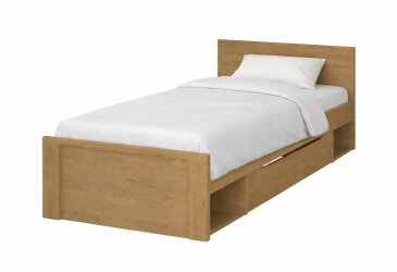 Image Кровать VMV holding Пави / Pavi (без вклада) 90х200 см с ящиком, Дуб Каменный