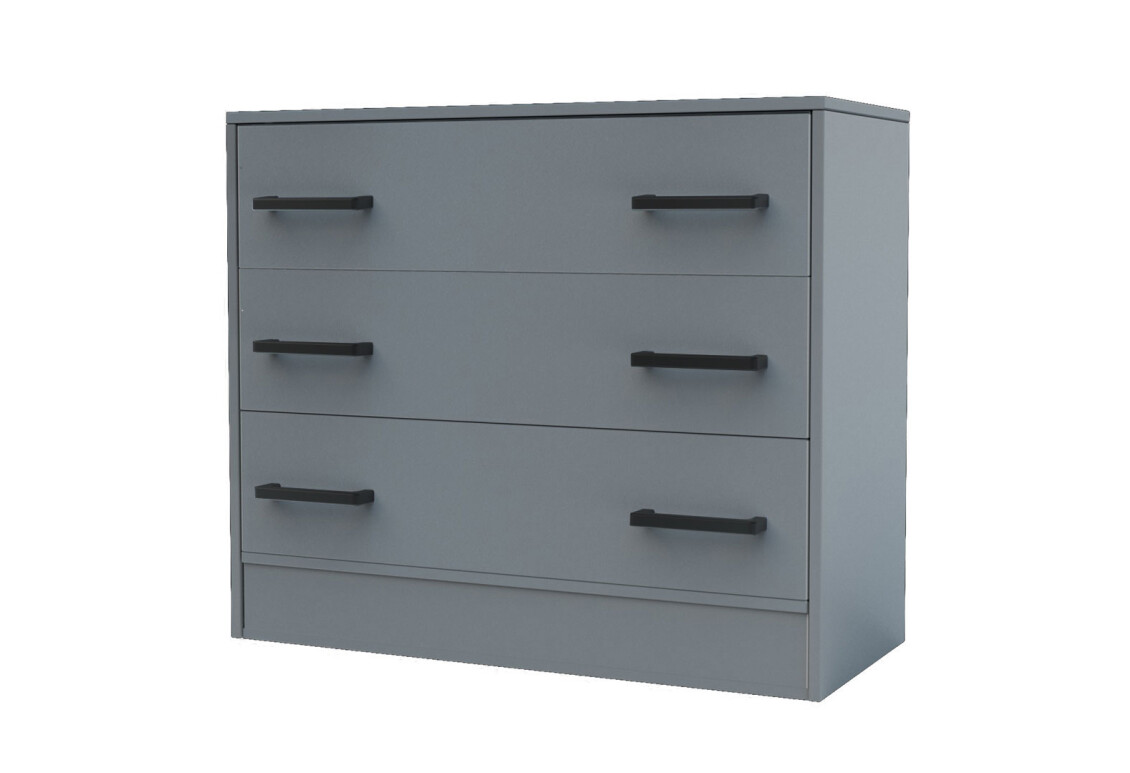 Фото Комод Garant Вива / Viva с 3 ящиками 90 см, шиншилла грей