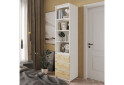 Фото 2 - Шафа-стелаж комбінований Moreli T219 з шухлядами 50 см, білий / дуб аппалачі