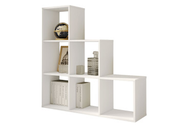 Фото Стеллаж лесенка на 6 ячеек Moreli GT39 107 см, белый