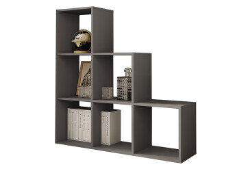 Фото Стеллаж лесенка на 6 ячеек Moreli GT39 107 см, антрацит