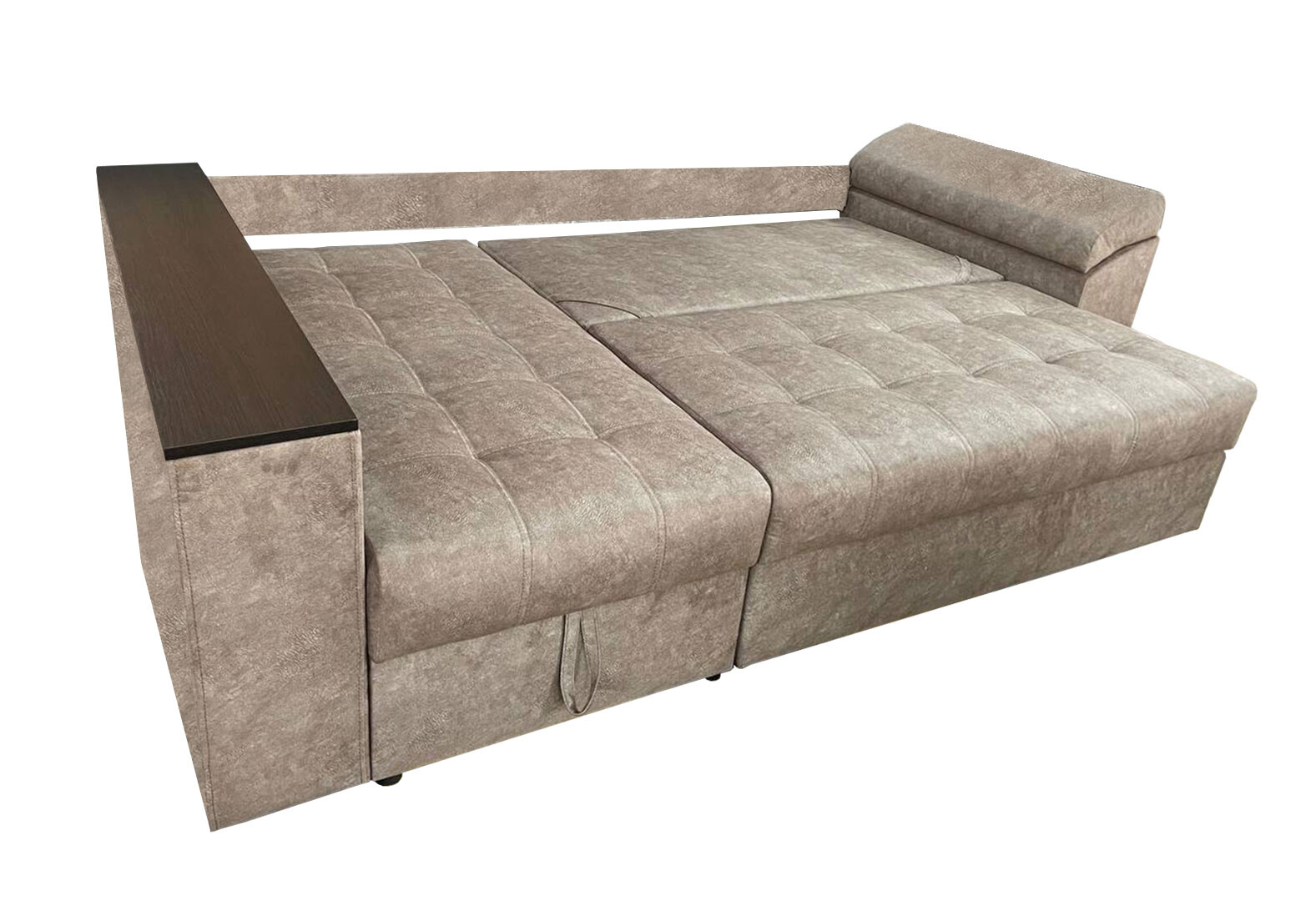 Фото 2 - Мягкий уголок Вика Техас ДСП венге 255x140 см Крокус 08 Exim textile угол 7 (ЛВ)