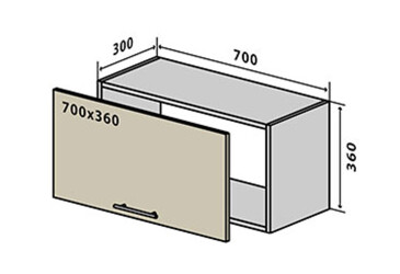 Фото В84 Окапник 70 Бета Люкс (фасад 18 мм) Вип-Мастер