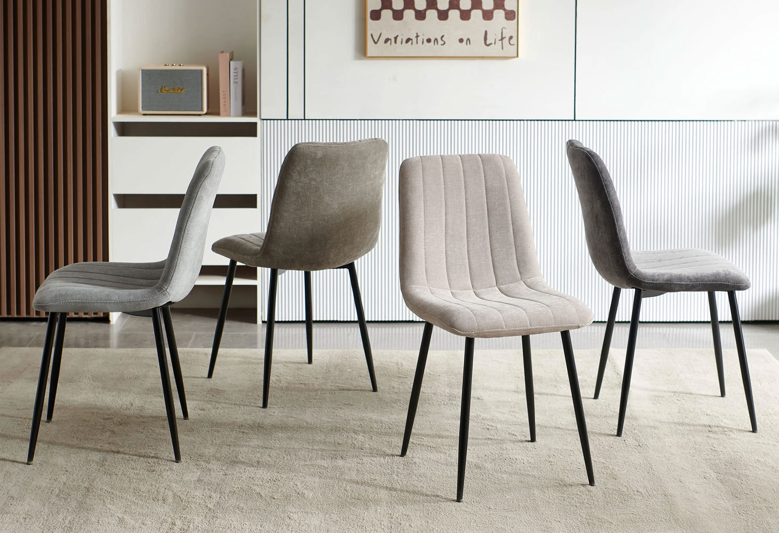 Фото 6 - Стул Kredens furniture Джет / Jet 44x54x88 см бежевый