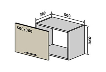 Фото В27 Тумба 1Д 50 Флэт Люкс Вип-Мастер