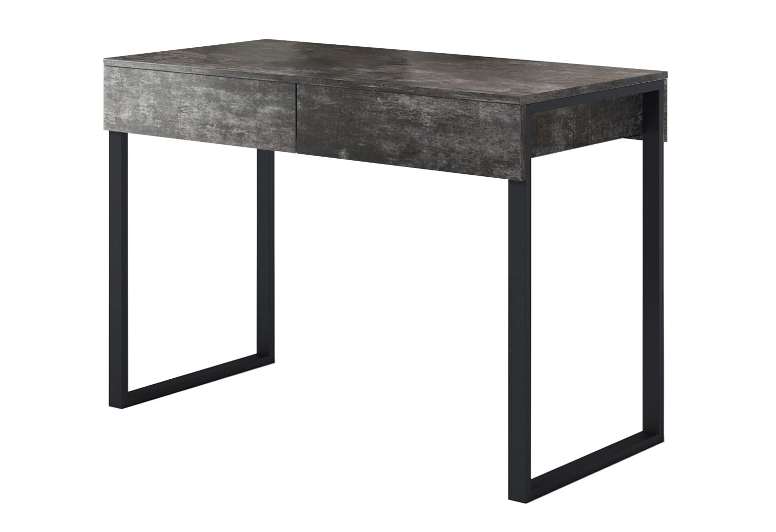 Фото 1 - Стол письменный Moreli МХ0002 110x54 см с ящиками, темный бетон