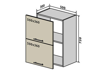 Фото В57 Тумба 2Д 50 МоДа Люкс / MoDa Luxe VIP-master
