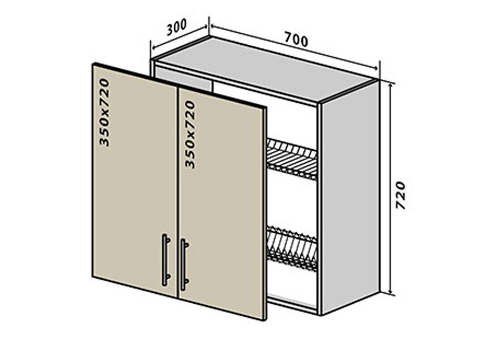 Фото 1 - В87 Сушка 2Д 70 МоДа Люкс / MoDa Luxe VIP-master