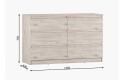 Фото 4 - Комод Мебель Стар Нео 120 см с 6 ящиками, аляска серая
